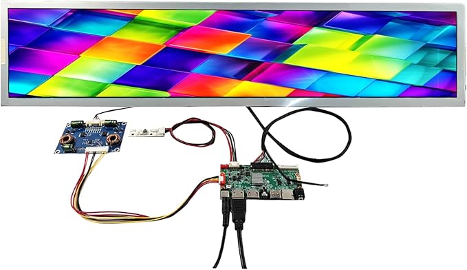 VSDISPLAY 28 28 Inch DV280FBM-NB2 1920x360 IPS LCD Screen Outdoor High Brightness Long Strip Display with USB SD Controller Board