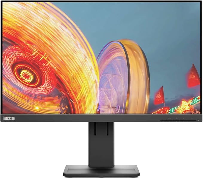 Lenovo ThinkVision E24q-20 23.8 WQHD WLED LCD Monitor - 16:9 - Raven Black