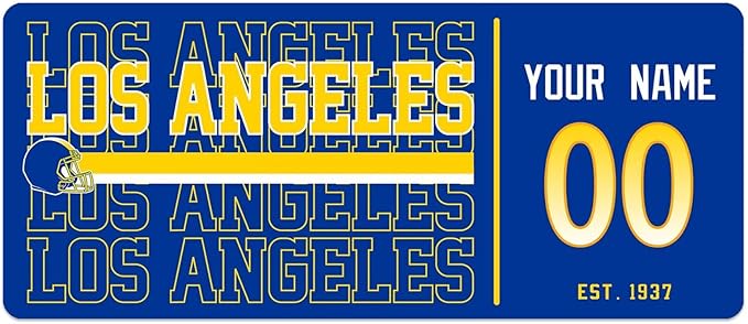 ANTKING Los Angeles R Mouse Pad Custom Name and Number Desk Pad for Men Women Youth Gifts