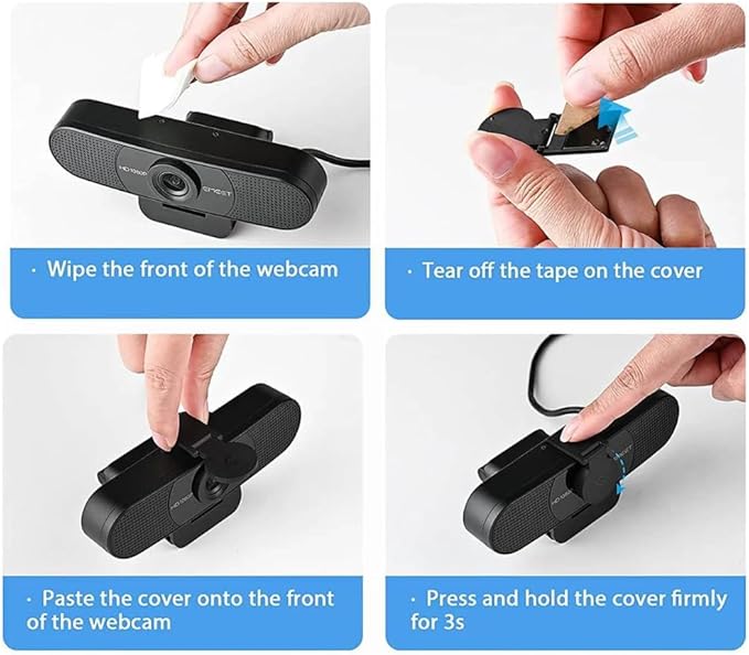 EMEET SmartCam C960 1080P Webcam with Dual Noise-Canceling Microphones (Black) Bundle with 8-Inch Table Tripod (2 Items)