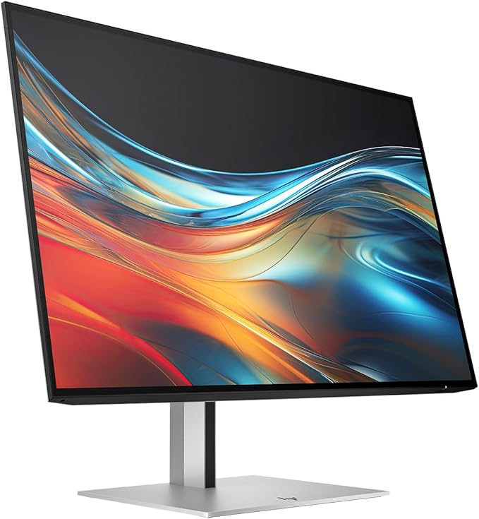 HP Series 7 Pro 24 WUXGA IPS Monitor with 5ms Response Time Anti Glare Flicker Free Tilt Swivel Pivot VESA Mount (100mm) Displayport HDMI &amp Dockztorm USB Port Expander Black/Silver Color