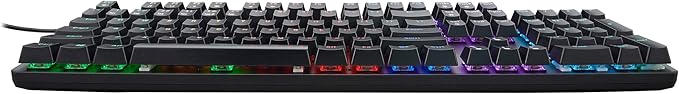acer Nitro Gen 2 Wired Gaming Keyboard - RGB Illuminated Keyboard | 100% Anti-Ghosting (N-Key Rollover) | Mechanical Axis | Ergonomic Arc Keycaps | Embedded Multimedia Keys (Pack of 1)