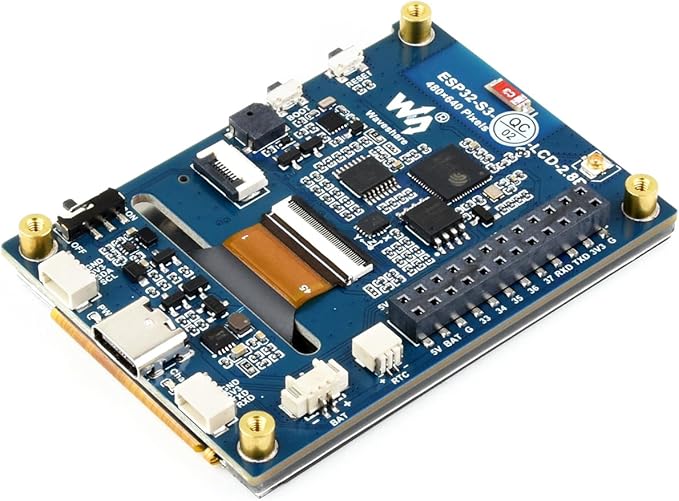 ESP32-S3 2.8inch Display Development Board ESP32 with 2.8inch IPS LCD 480x640 Resolution 32-bit LX7 Dual-Core Processor SPI + RGB Interface Supports WiFi &amp Bluetooth