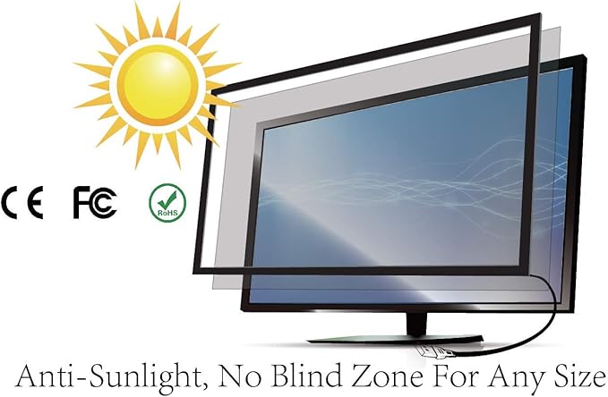 19 Inch 16:10 Multi Points IR Touch Screen Infrared Touch Screen Panel USB Free Driver with Tempered Glass for Kiosks Touch Screen Monitor Interactive Device Machine