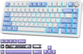 Fogruaden M75 Wireless Creamy 75% Mechanical Gaming Keyboard Hot Swappable Custom RGB Backlit Gasket Pre-lubed Linear White Switches Bluetooth/2.4GHz/USB-C Five-Layer Pad&ampKnob
