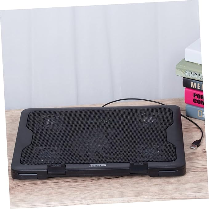 USB Powered Laptop Cooler Cooling Pad with Fans Heat Dissipation Stand for Notebooks Energy Saving Computer Cooling Pad with Easy Installation and Convenient USB Connection