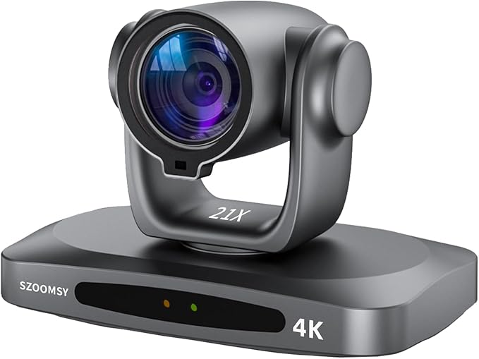 4K PTZ Camera AI AutoTracking 20X Optical Zoom HDMI SDI USB LAN POE Video Conference Camera for Live Streaming Church Worship Education YouTube Facebook