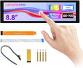 waveshare 8.8inch DSI Capacitive Touch Display Compatible with Raspberry Pi 5/4B/3B/CM3/3+/4 480 × 1920 IPS Optical Bonding Toughened Glass Panel DSI Interface 10-Point Touch