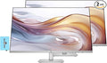 HP 27 FHD IPS (1920x1080) Height Adjust Monitor (Replaces M27h) Bundle w/Docztorm Dock 2X HDMI VGA 3-Sided Micro-Edge Bezel Ideal for Home &amp Business Black/Silver (2026 Latest Model) (2 Pack
