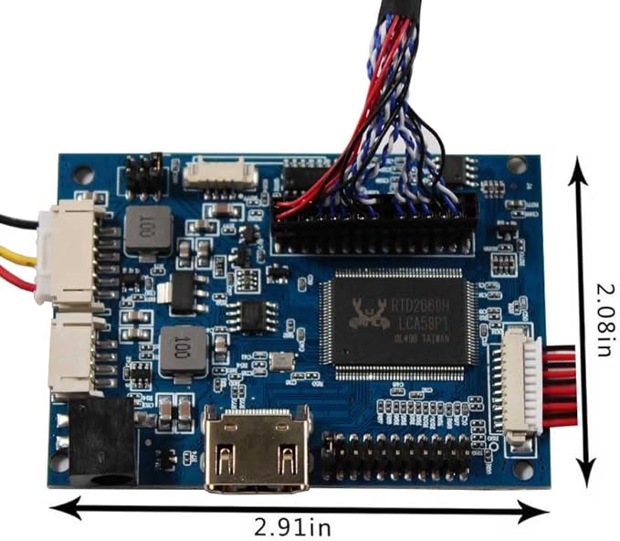 VSDISPLAY Audio LCD Controller Board Work for 14.1 15.4 Inch 1280x800 B154EW01 B154EW02 LP154W01 LTN154AT07 LTN154X3-L01 LP154WX4 LTN140W2-L01 LVDS 30 Pin Interface 1CCFL Backlight LCD Screen