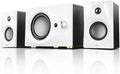 HiVi-Swans M10 Plus White Bookshelf Speaker Bluetooth Powered Computer Speakers with Subwoofer 2.1 Home Speakers Stereo System – 60W RMS – AUX Audio
