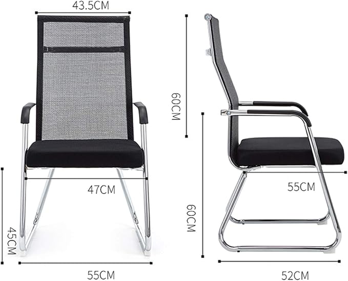 Mlaea Gaming Club Chair Breathable Easy to Clean Office Chair Arm Bedroom Chair Living Room Computer Chair 47 * 55 * 60CM(Color:#4)