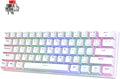 Pauroty 60% Wireless Creamy Keyboard Triple Mode 2.4G/USB-C/Bluetooth Gaming Keyboard RGB Backlit Linea Red Switches Creamy Sounding 61 Keys Rechargeable Mini Wireless MechanicalKeyboard
