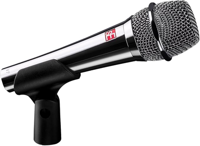 Audiosavings Se Electronics V7 Chrome Bundle: Supercardioid 40Hz-19kHz 300 Ohm Dynamic Vocal Handheld Microphone RCXFM20E-B 20 Ft XLR Cable RPAK Charcoal Backpack 3-Items