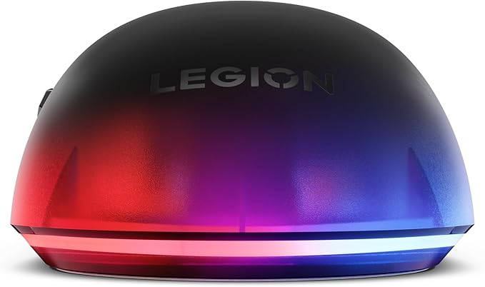 Lenovo Legion M410 Wireless RGB Gaming Mouse – 6 Button Palm Grip Mouse with 16000 DPI 53 Hour Rechargeable Battery 2-Zone RGB Lighting NVIDIA Reflex Compatible
