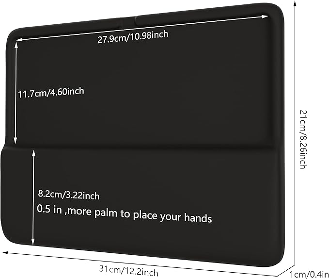 HONKID Wrist Rest for Magic Keyboard 2 (MLA22LL/A A1644) and Magic Keyboard with Touch ID(MK293LL/A) Magic Keyboard Stand Pad to Relief Pain