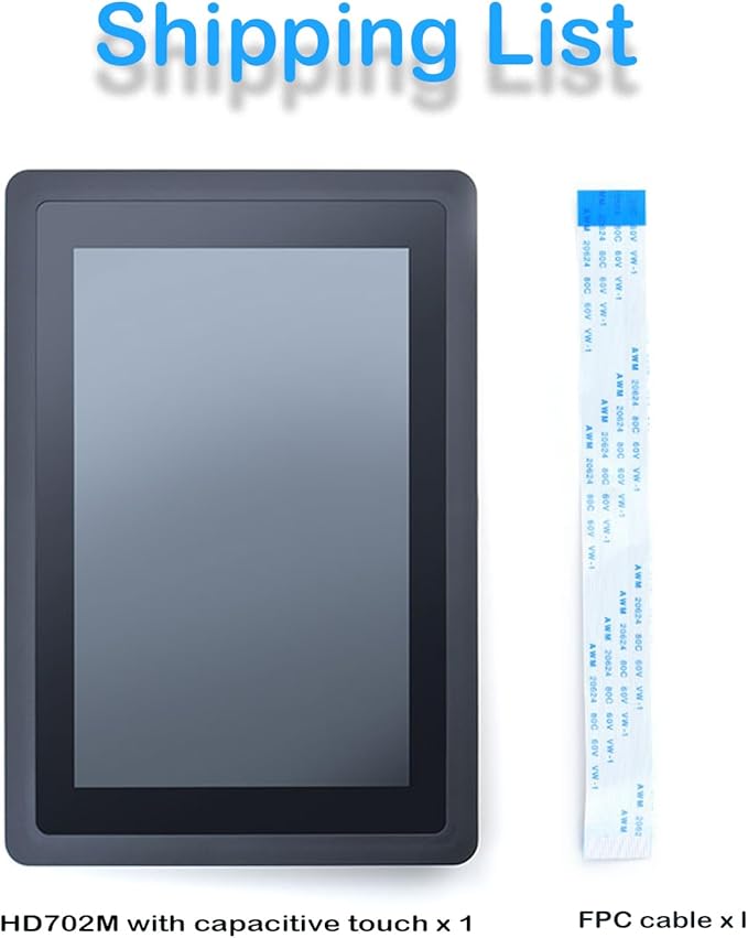 WayPonDEV FriendlyElec HD702M 7-inch IPS RGB LCD Screen - 800x1280 Pixels - MIPI Capacitive Touch Screen for NanoPi M5/NanoPC-T6 Computer Mini WiFi Router &amp Single Board Computer