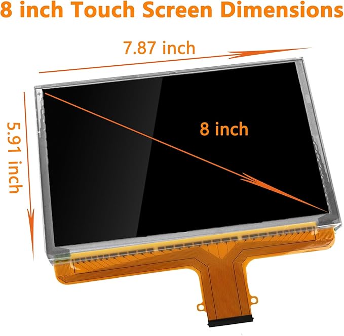 DJ080PA-01A 8 55 Pin Touch Screen Radio Digitizer LCD Monitor Navigation for Chevy Silverado Tahoe Colorado Suburban for GMC Sierra Yukon Canyon Terrian 2015-2018 Mylink TouchScreen Radio