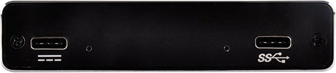 SilverStone Technology 2.5 Hard Drive / SSD Enclosure with USB 3.1 Gen 1 Type-C Port Power Delivery up to 60 Watts and USB Type-A Hub TS15B