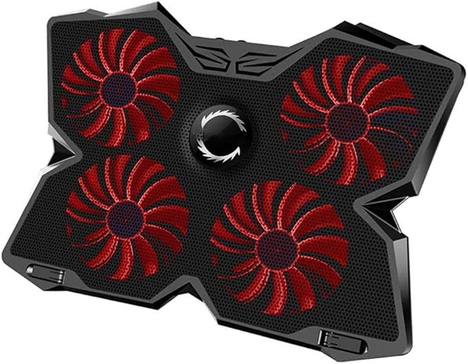 Laptop Cooler Cooling Pad Notebook Gaming Stand with Four Fan and 2 Port for 14-17inch