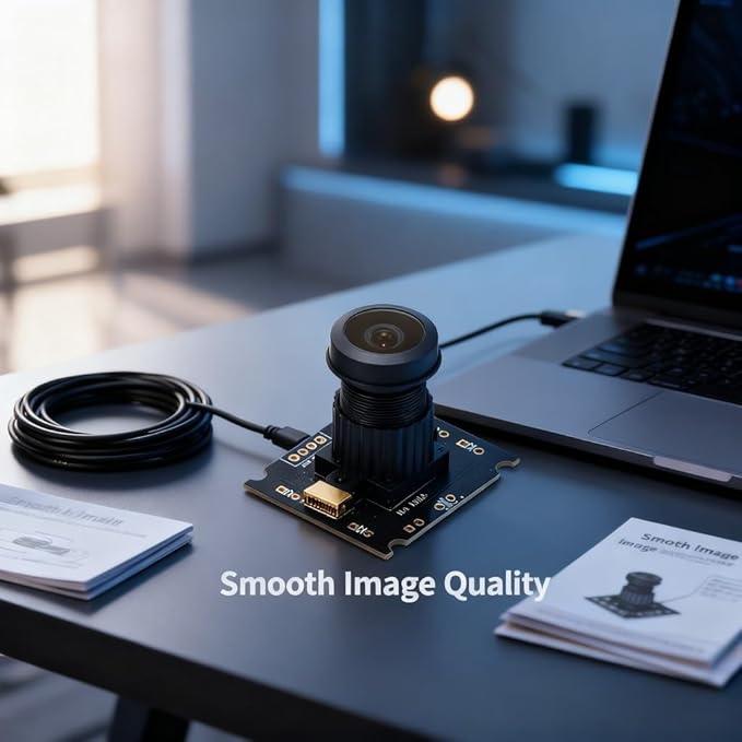Camera Module with 0.3MP USB 2.0 Interface Black 98° Wide Viewing Angle - High Bandwidth Good Compatibility Easy Installation for Versatile Use