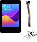 2inch IPS Touch Screen Compatible with Raspberry Pi 5/4B/3B+/3B/Pi Zero/Zero W/Pi Zero 2W/Pico/Pico W/Pico 2/Pico 2W/ ESP32 240x320 Resolution Capacitive Touch LCD Display I2C SPI Interface