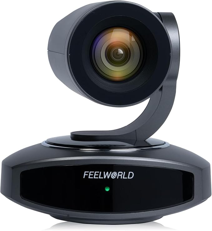 FEELWORLD 4K10X 4K PTZ Camera 10X Optical Zoom AI Tracking HDMI USB IP Remote Control for Church Live Streaming House of Worship Video Conference Online Teaching and Education Summit Forum
