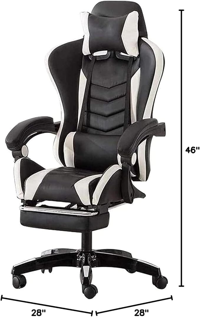 Office Chair Office Chair for HomeComfortable Lift Swivel Chair Office Chair E-Sports ChairHigh Back Gaming Chair Adjustable Office Chair with Footrest Computer Chair Kneeling ChairOrange Chair