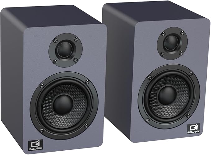 60W Computer Speakers for Desktop PC DSP Bluetooth 5.3 24-Bit Optical USB-C AUX Silk-Dome Tweeter Carbon-Fiber Driver Desk Speakers for Laptop/Mac/Monitor Slate Blue