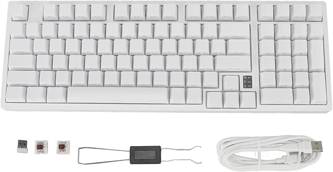 Bewinner 98 Key Mechanical Keyboard Tri Mode BT5.0 3.0 2.4GHz USB C Hot Swappable Custom Keyboard Brown Switch RGB Gaming Keyboard for PC Tablet