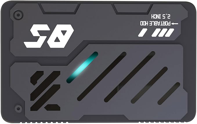 Pffiocix USB 3.0 Portable External Hard - 2.5 Aluminum Alloy Fast Data Transfer up 5Gbps Available 160GB 1TB(750GB)