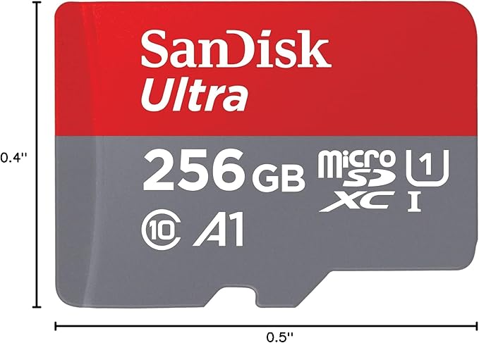 [Older Version] SanDisk 256GB Ultra microSDXC UHS-I Memory Card with Adapter - 120MB/s C10 U1 Full HD A1 Micro SD Card - SDSQUA4-256G-GN6MA