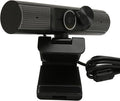 Pissente USB Webcam 2K Auto Focusing PC Camera with Noise Reduction Mic and HiFi Speaker for Desktop Laptop Video Chat Conference Streaming