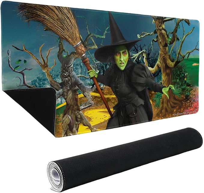 Wizard of Oz Wicked Witch Character Large Gaming Mouse Pad Desk Mat with Stitched Edges Non-Slip Base for Gamer Home and Office 31.5 x 15.7