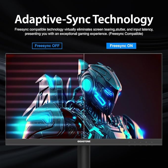 Gigastone 22 inch IPS LED Back Light Monitor 2-Pack 75Hz FHD 1920 x 1080 1080P 178° Wide View Frameless Dual Monitor 4ms Eye Care Technology Ergonomic Tilt VESA Mount HDMI VGA