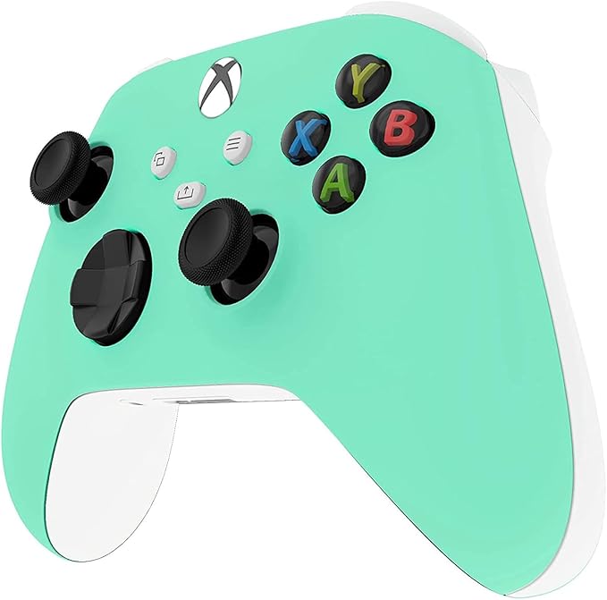 Custom Controllerzz Wireless Controller for Microsoft Xbox Series X/S &amp Xbox One - Custom Soft Touch Feel - Custom Xbox Series X/S Controller (X/S Green Mint)