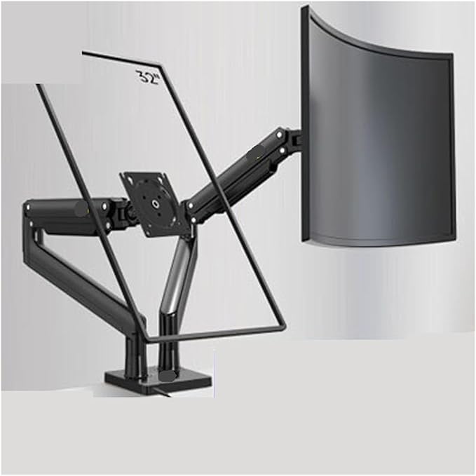 G32 dual-screen monitor stand with arms stacked up and down without punching the computer screen adjustable 15KG load-bearing