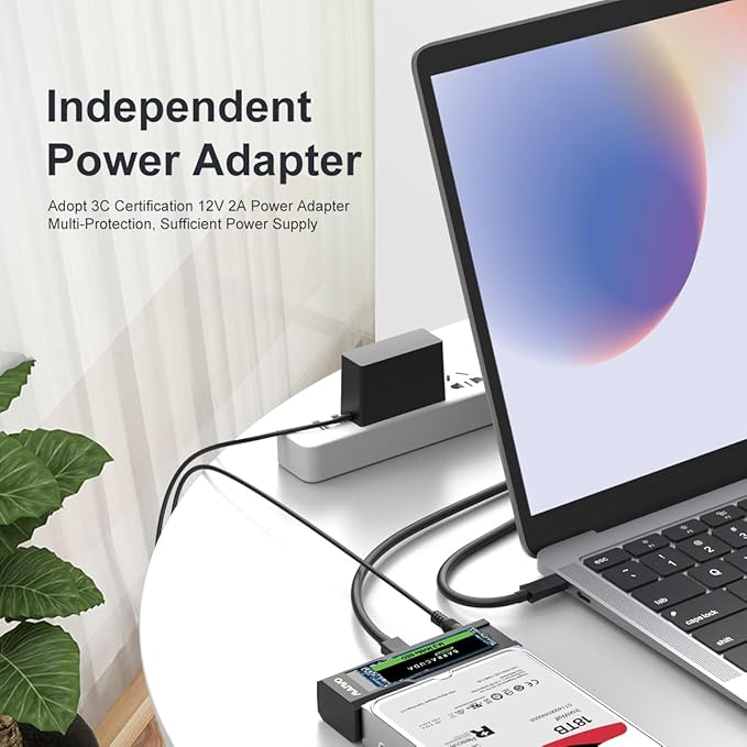 MAIWO NVMe SATA M.2 to SATA 2.5'' 3.5'' Hard Drive Enclosure USB-C 10Gbps Hard Drive Reader Tool Free PCIe NVMe NGFF SATA&ampM.2 Adapter Converter Supports Any Sizes M.2 &amp 2.5''/3.5''