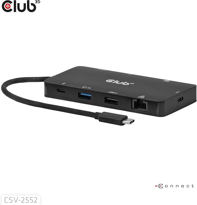 Club3D CSV-2552 9-1 USB-C® Dual HDMI™ 100W Hub