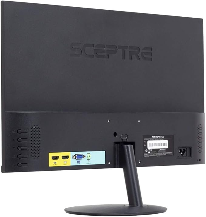 Sceptre 24 75Hz Full HD 1080P LED Monitor HDMI VGA Build In Speakers Brushed Black 2019 (E248W-19203RS)