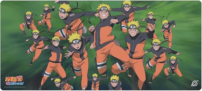 Head Case Designs Officially Licensed Naruto Shippuden Naruto Kagebunshin Graphic Art 37.4 x 15.75 x 0.16 inches (900 x 400 mm) - XL Gaming Office Desk PC Keyboard Mouse Mat Pad