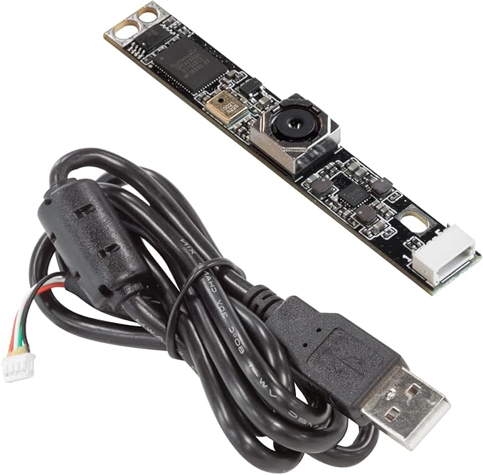 Arducam 8MP Autofocus USB Camera IMX179 Lightburn Camera with Microphone Ultra HD Embedded Webcam for PC and Raspberry Pi Compatible with Linux Windows and Mac OS