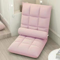 NaKeah Floor Chair with Back Support Folding Sofa Chair with 5 Adjustable Position Padded Sleeper Bed Couch Recliner Floor Gaming Chair Meditation Chair for AdultsD