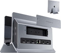 MacBook Pro Air Docking Station Vertical USB C Laptop Docking Station with M.2 SSD Slot HDMI 4K@60Hz 4 USB A/C Max 10Gbps Ethernet SD/TF PD Dock for MacBook/USB-C Win Laptops - Grey