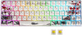 MOLGRIA GK68 68-Key RGB Backlit Gaming Keyboard with Plum Blossom Keycaps Hot Swappable Yellow Mechinery Switches Type C Wired Mechanical Keyboard for Win/Mac OS