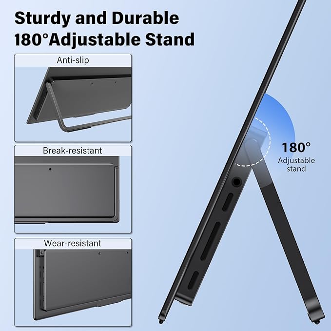 InnoView 14 Inch OLED Portable Monitor 4k UHD 3840x2400 Portable Monitor 100% DCI-P3 | 100000:1Contrast | Built-in Speakers Travel Monitors for Laptop PC MAC Phone PS4 Xbox Switch