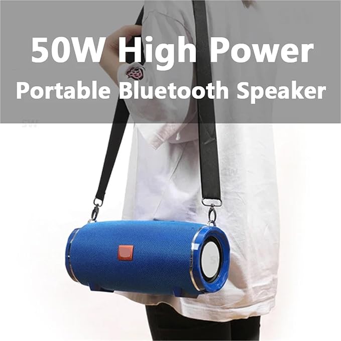 High Power caixa de som Bluetooth Speaker Waterproof Portable Column For PC Computer Speakers Subwoofer Music Center(50W TG187 Black)