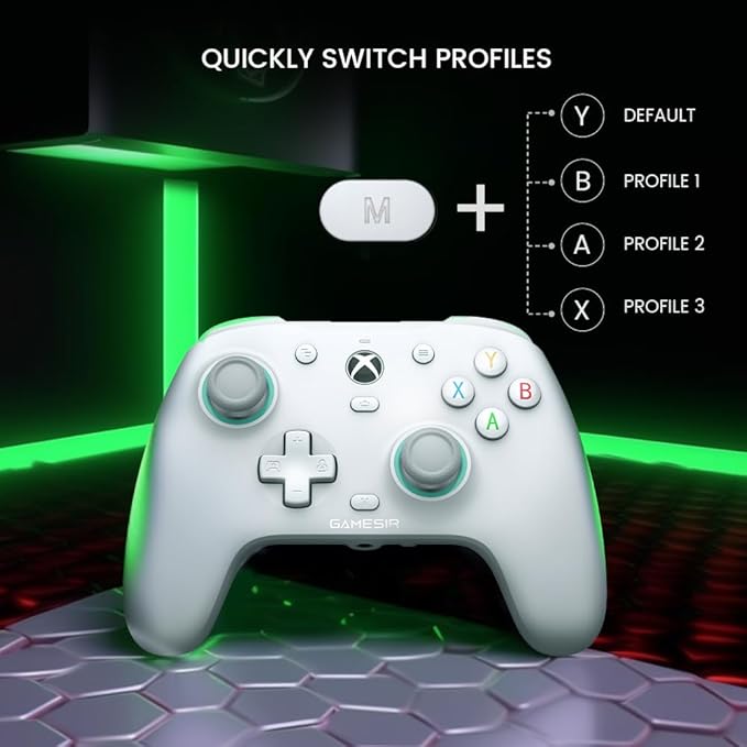 GameSir G7 SE Plud and Play Controller with Hall Effect Joysticks/Hall Trigger Anti-Drift Wired Gamepad for Xbox Series X|S Xbox One &amp Windows 10/11 3.5 mm Audio Jack - White