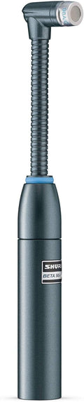 Shure BETA 98AMP/C Drum Microphone - Miniature Cardioid Condenser with Flexible Gooseneck Integrated XLR Preamplifier A75M Microphone Mount Snap-Fit Windscreen - Ideal for Snares and Toms