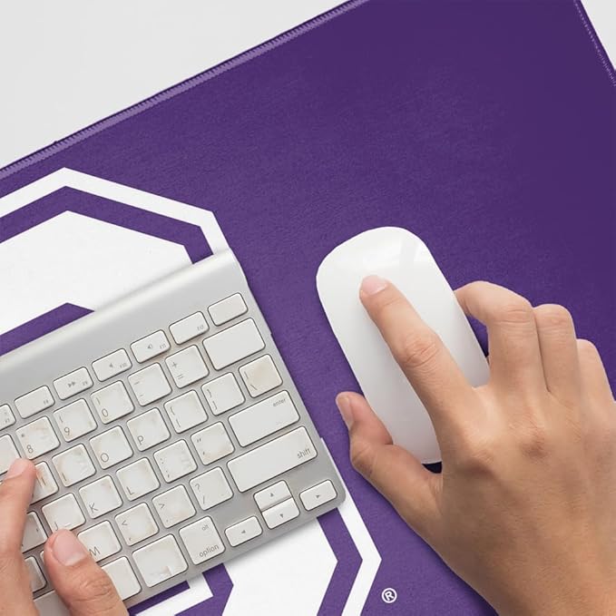 Cornell College Big Red Primary Logo Large Gaming Mouse Pad Desk Mat with Stitched Edges Non-Slip Base for Gamer Home and Office 31.5 x 15.7